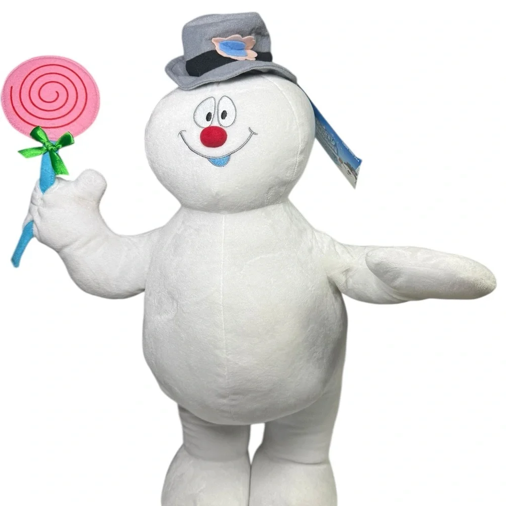 Gemmy Frosty the snow man standing plush holiday display Warner bros‎ 2013